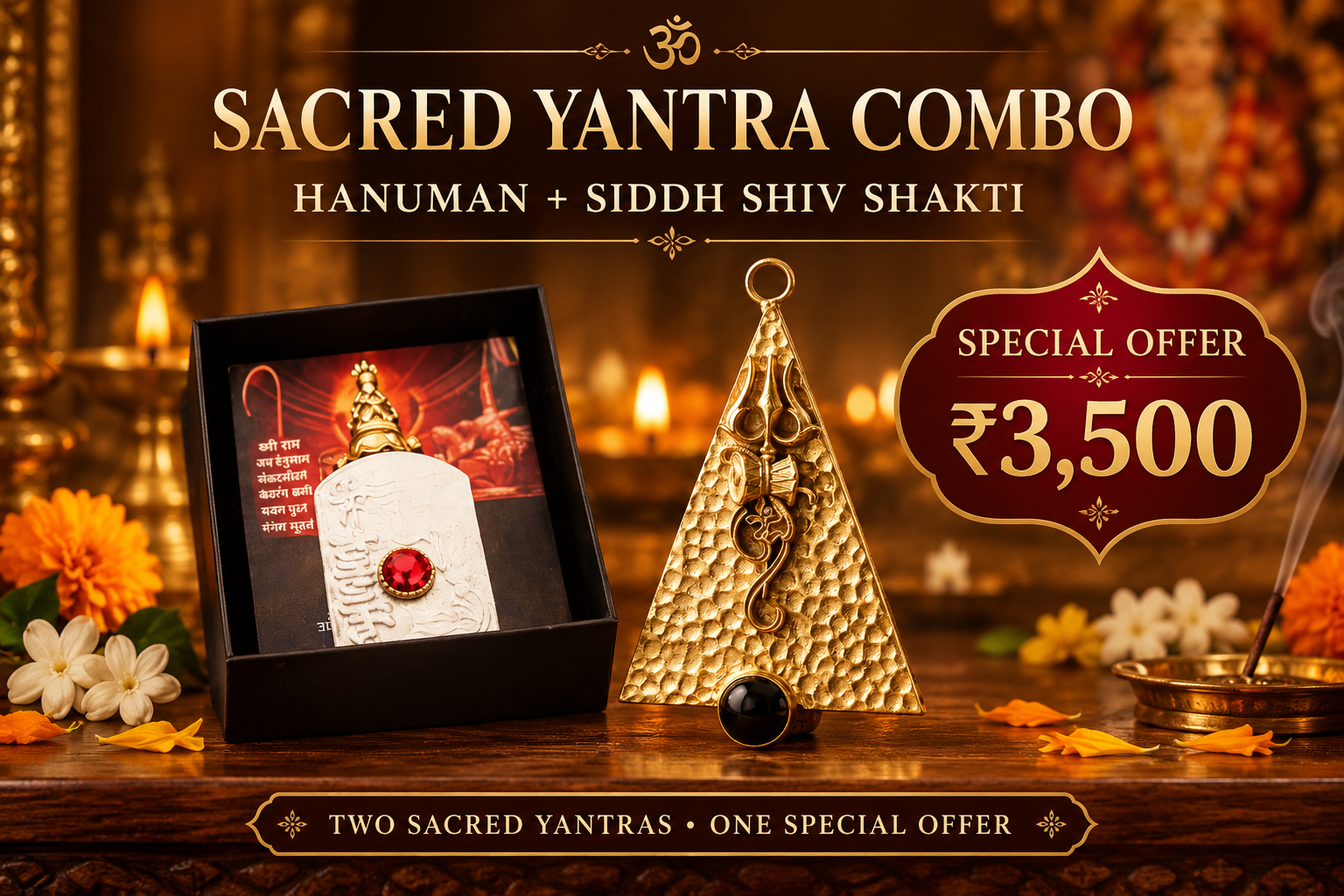 Hanuman + Siddh Shiv Shakti Yantra Combo